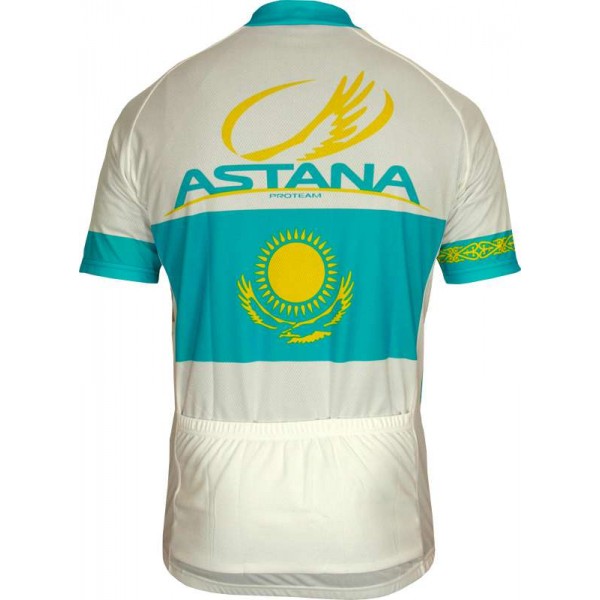 ASTANA kasachischer Meister 2011 Radsport-Profi-Team-Kurzarmtrikot mit kurzem Reißverschluss