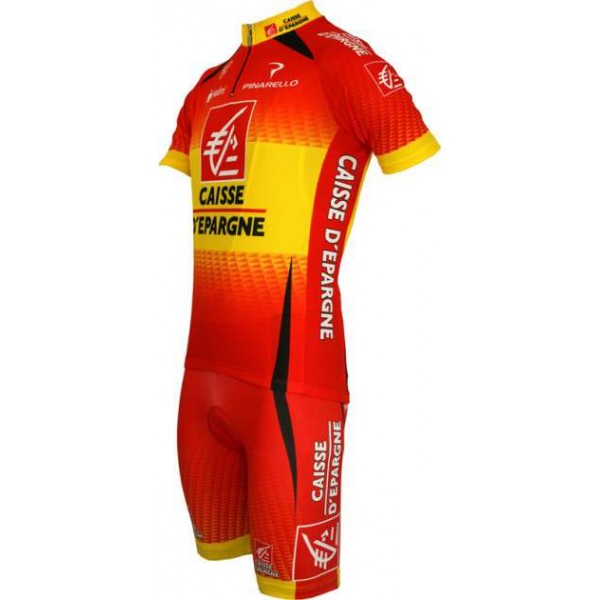 Caisse d'Epargne spanischer Meister 2010 Hose(Trägerhose)-Profi-Team Radsportbekleidung