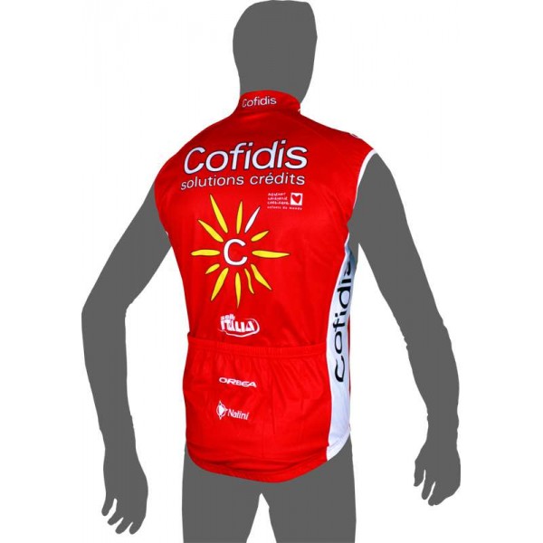 COFIDIS 2015 Wind-Weste Radsport-Profi-Team