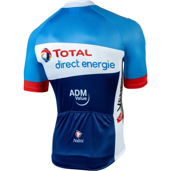 Team Total Direct Energy 2019 Radtrikot kurzarm(langer Reißverschluss) Radsport-Profi-Team
