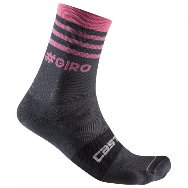 Giro d'Italia 2023 Radsocken anthrazit/pink